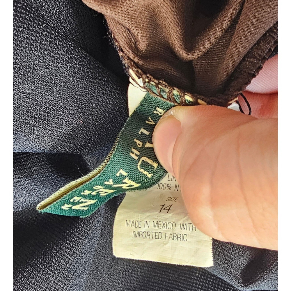 Lauren Ralph Lauren Brown One Piece Size 14 Embellished - Picture 5 of 8
